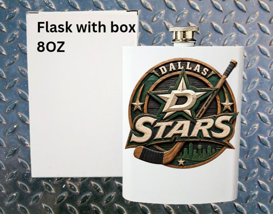 8oz Hockey flask