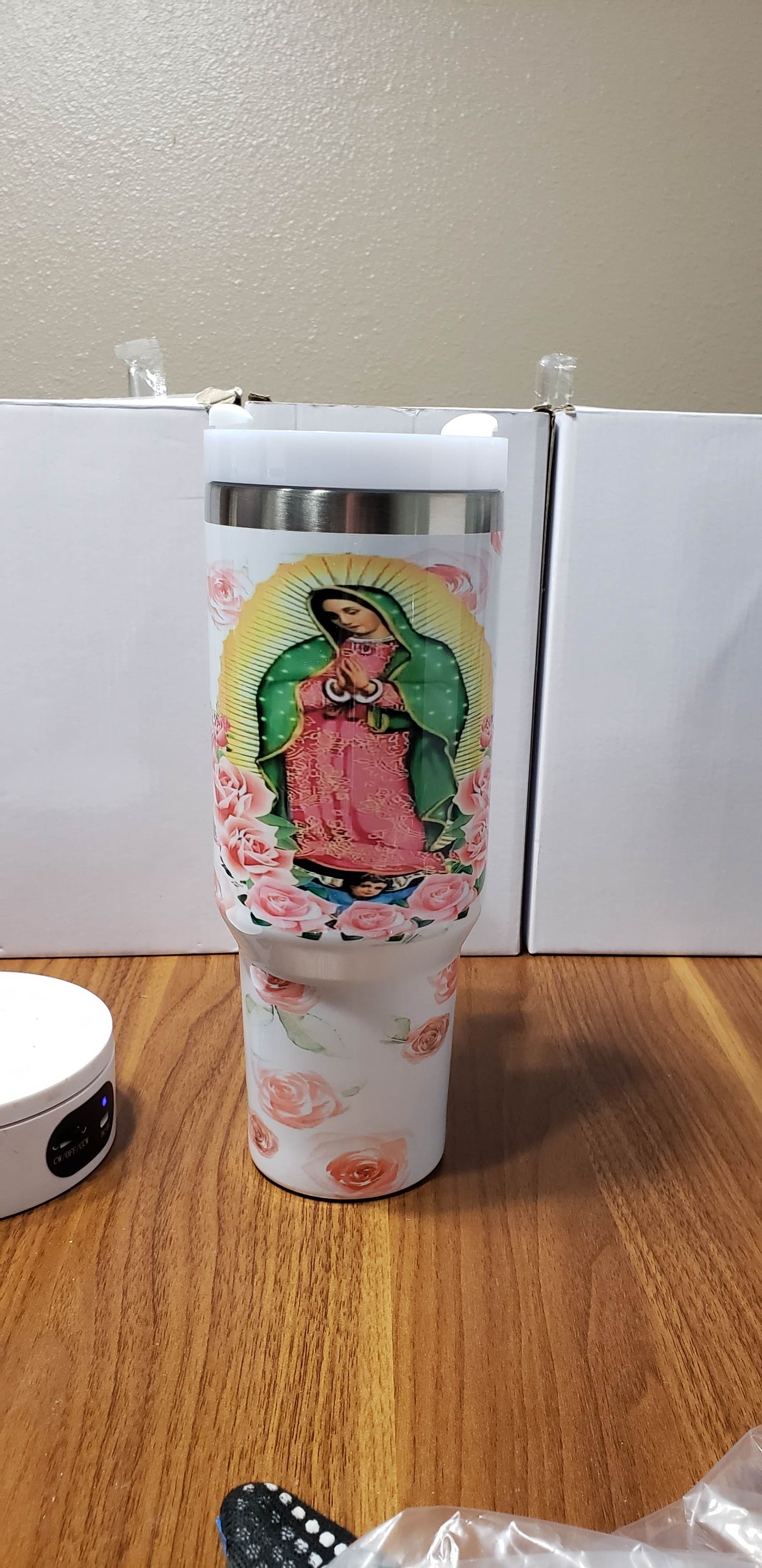 40oz Virgin Mary tumbler