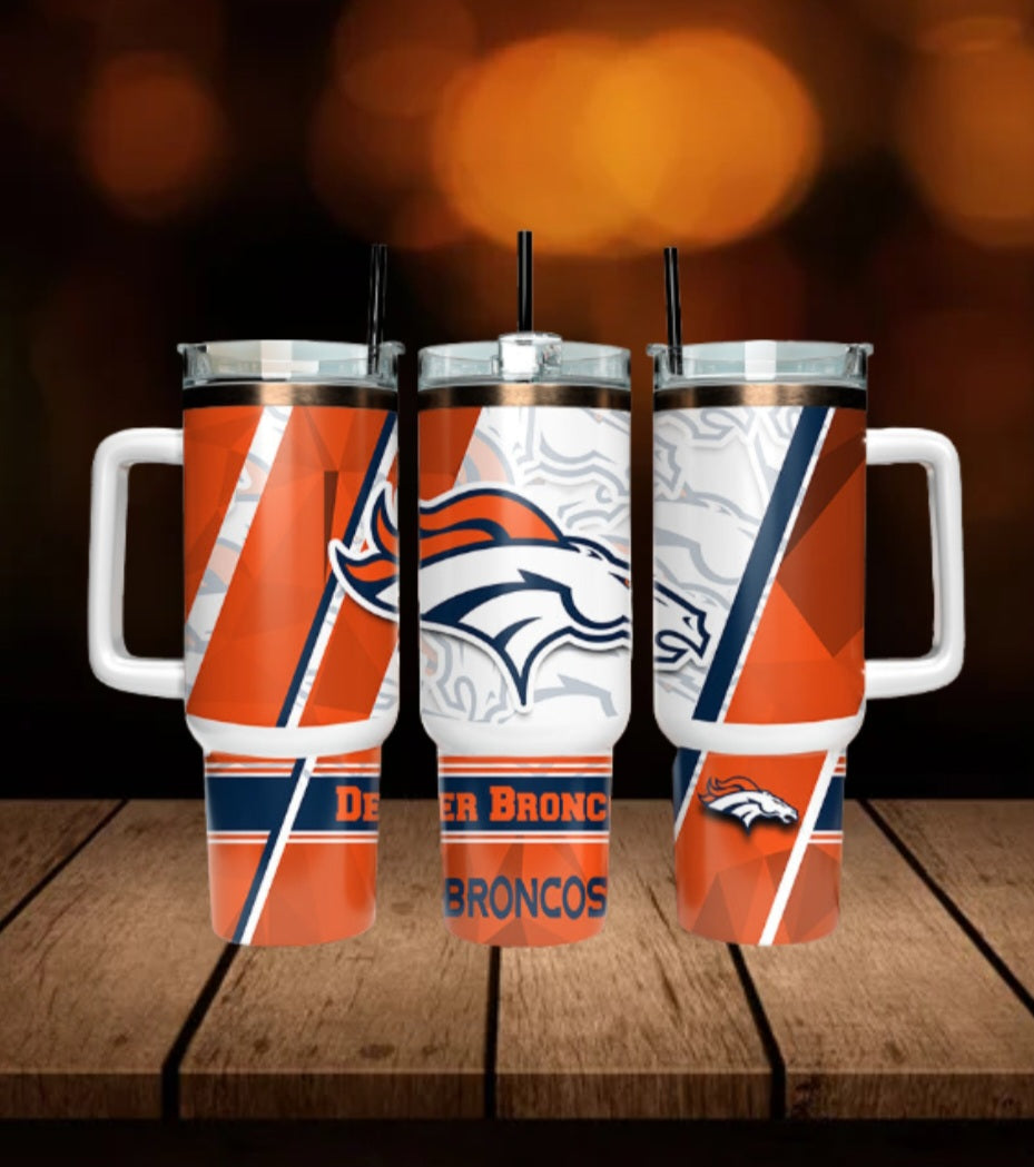 40oz  Broncos inspired Tumbler