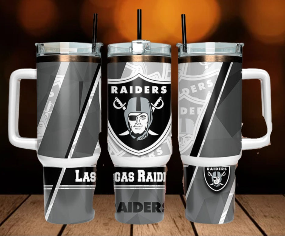40oz  Raiders inspired Tumbler