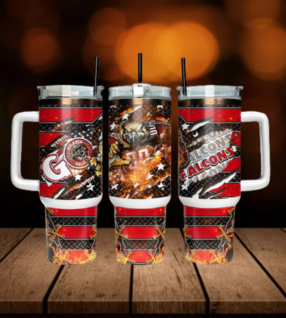 40oz  Falcons inspired Tumbler