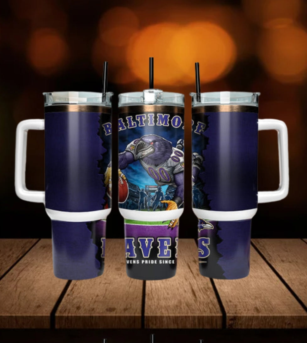 40oz  Ravens inspired Tumbler