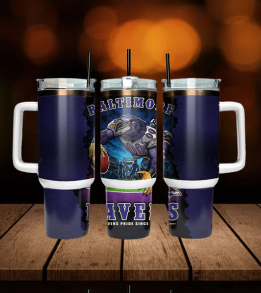 40oz  Ravens inspired Tumbler