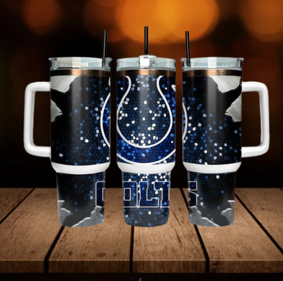 40oz  Colts inspired Tumbler