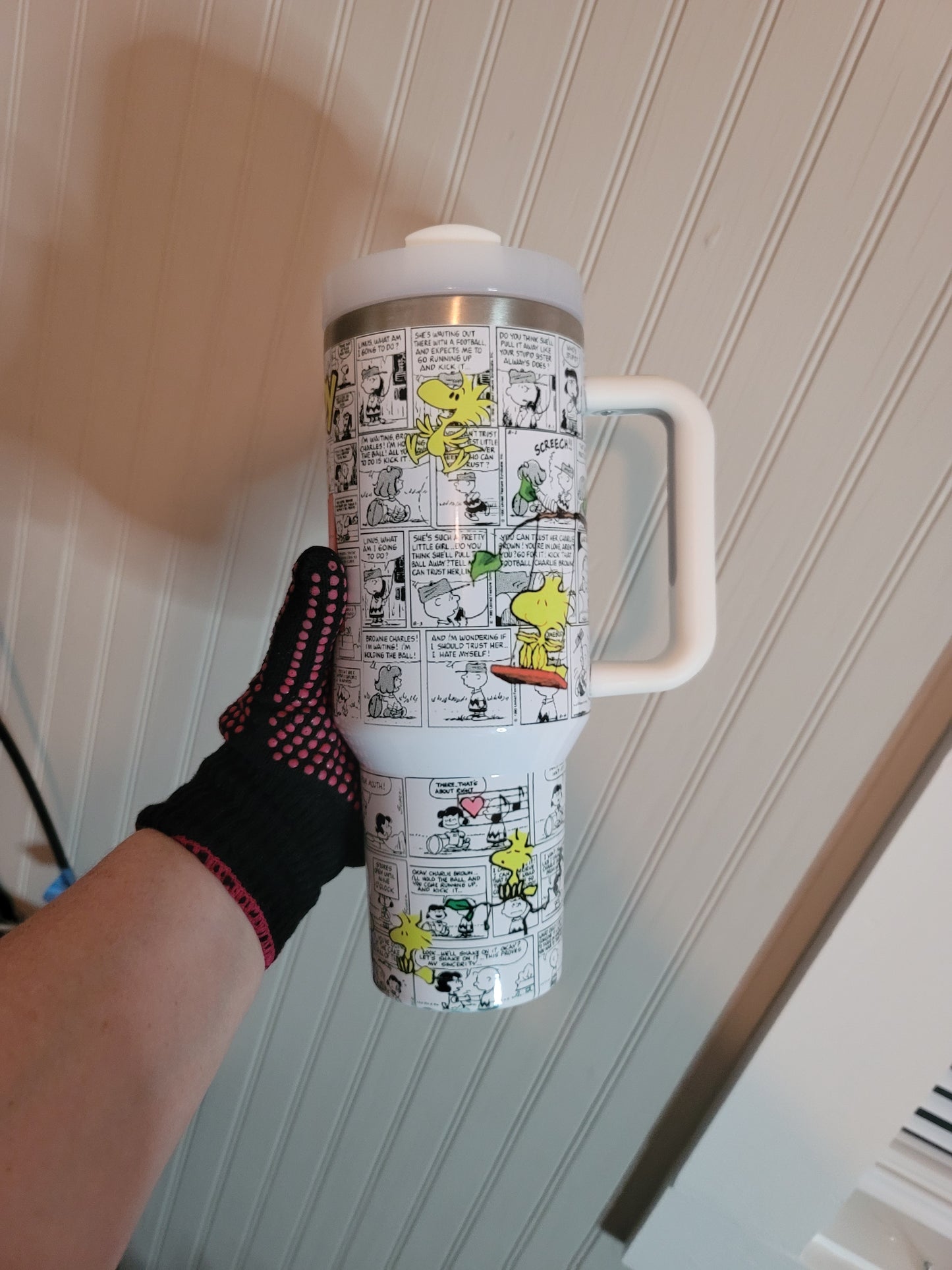 40oz Snoopy comic inspired tumbler