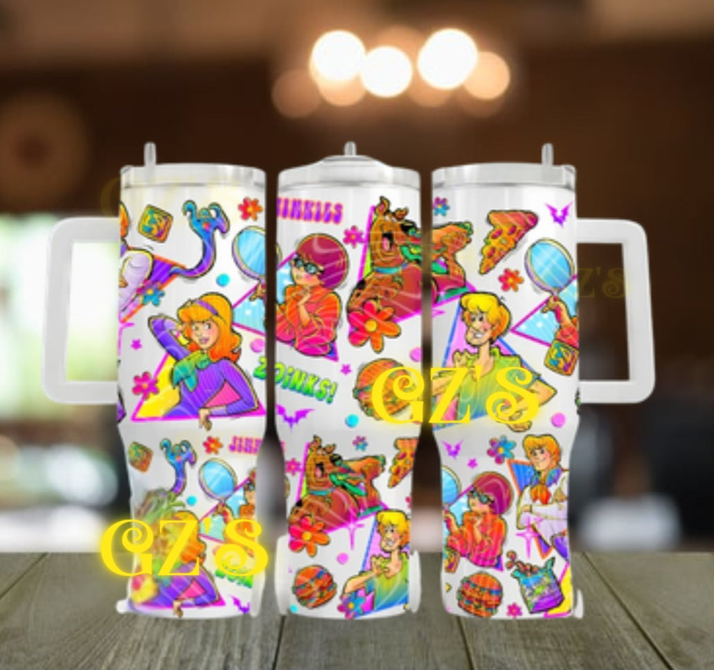 40oz  Scooby-Doo inspired tumbler