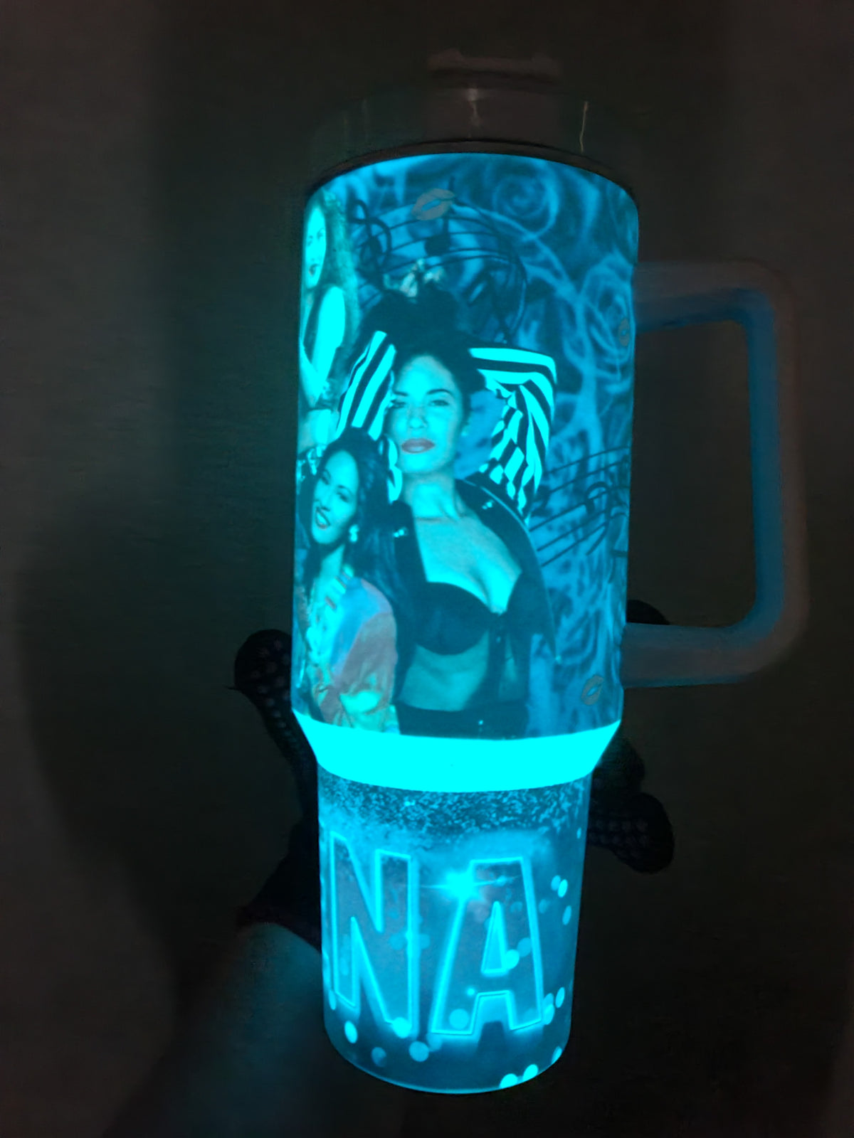 Selena purple roses 40oz Tumbler