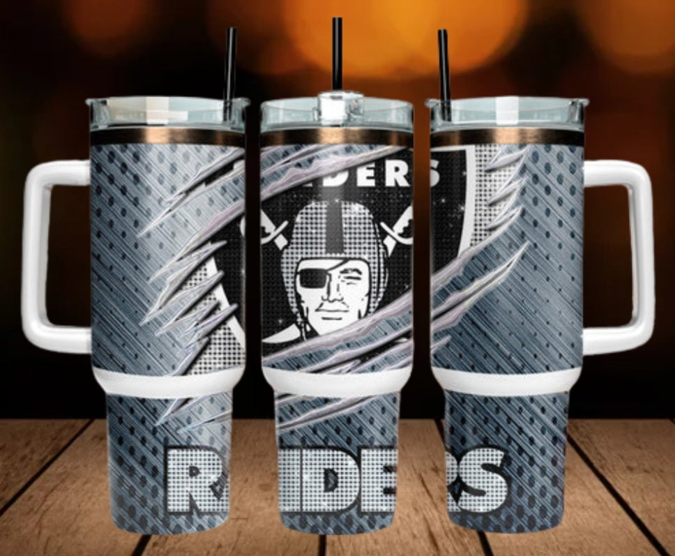 40oz  Raiders inspired Tumbler