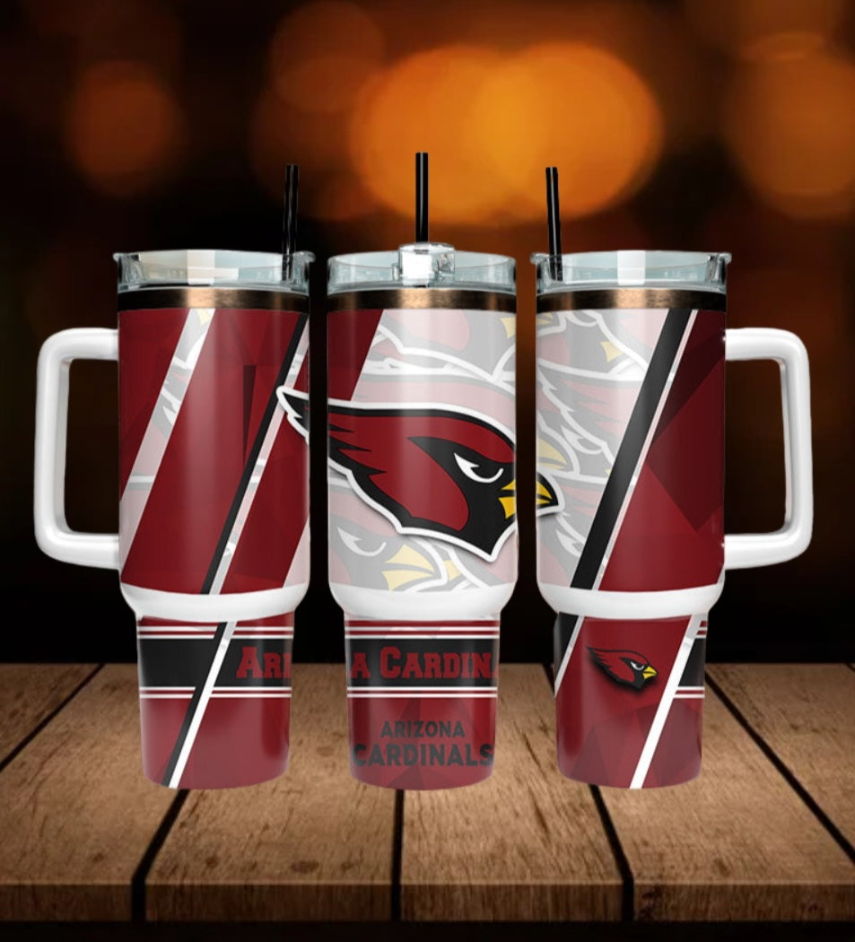40oz  Cardinals inspired Tumbler