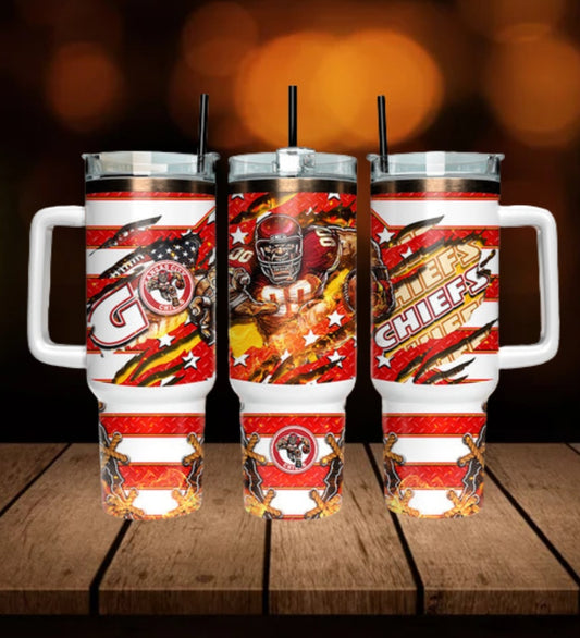 40oz  Cheifs inspired Tumbler