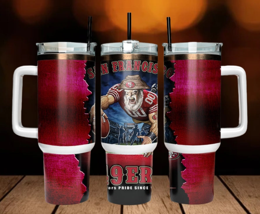 40oz  49ners inspired Tumbler
